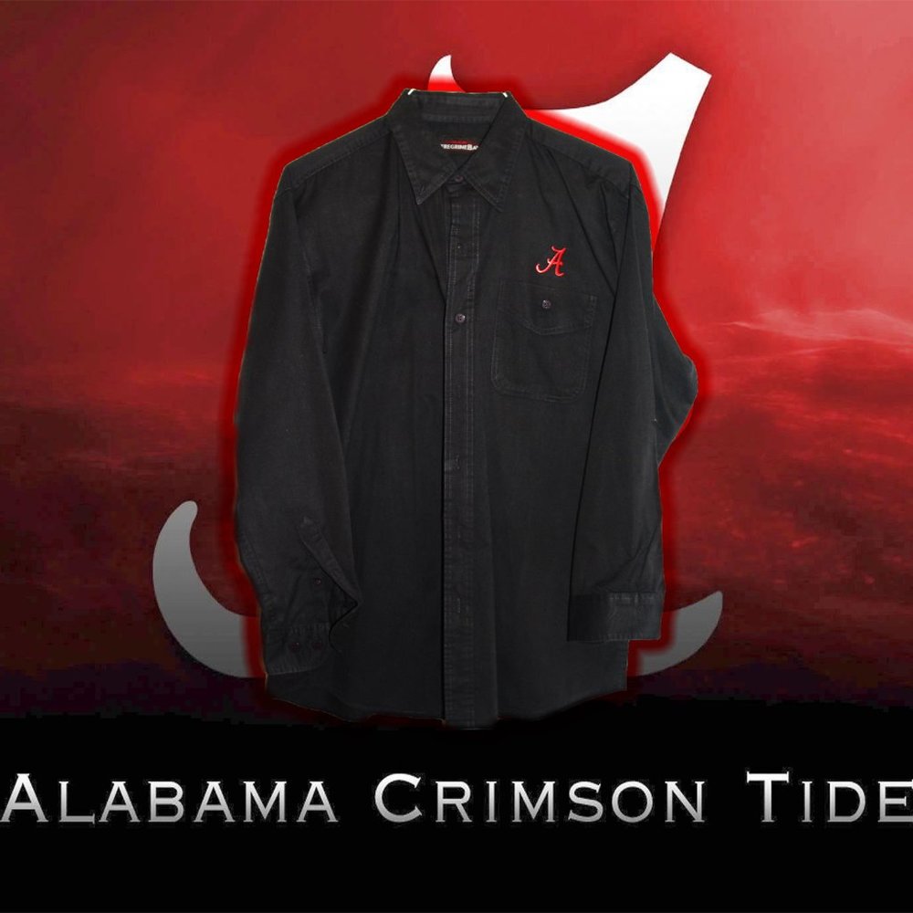 Men's Long Sleeve Alabama Crimson Tide Button Down